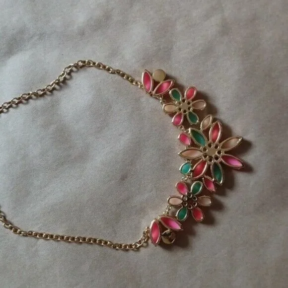 SOLD - KATE SPADE Gardens of Paris Floral Statement Necklace - Picture 3 of 7